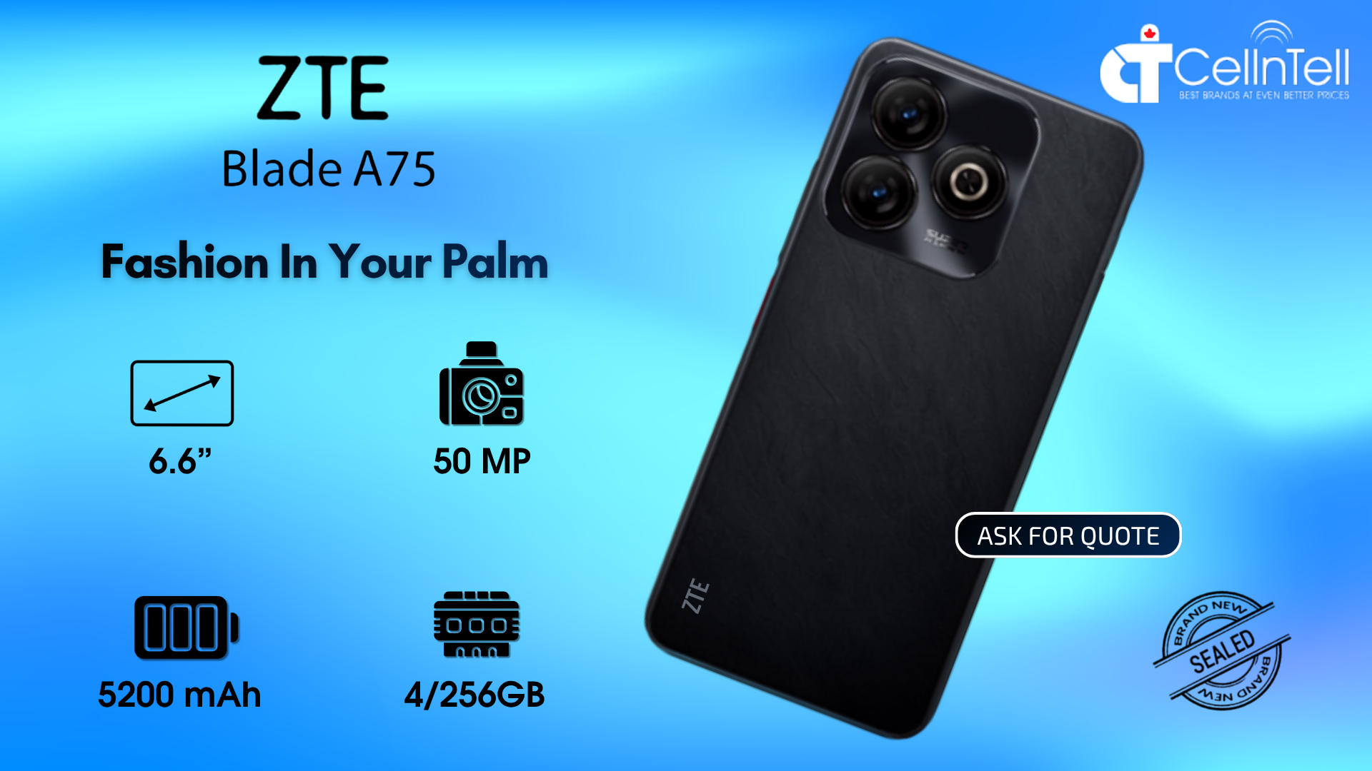 zte a75 banner