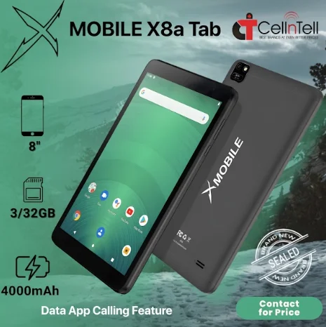 Mobile X8a tab